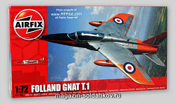 Сборная модель из пластика А Самолет FOLLAND GNAT (1/72) Airfix (1006) (1006)