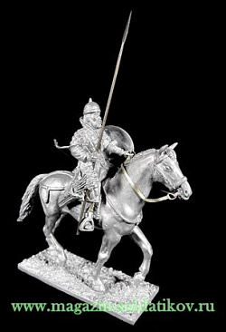 Миниатюра из металла Всадник поместной конницы с копьем 54 мм, Магазин Солдатики