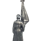 Миниатюра из олова Знаменосец-подпрапорщик 195 пех. Оровайского плк, 1916 г. Россия, 75 мм EK Castings (75-24) (75-24)
