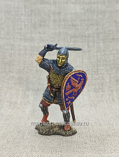 Миниатюра из олова Знатный дружинник Владимирско-Суздальского княжества - фото