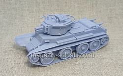 Советский танк БТ-7А 3D 1/56 3Д Корнукопия (552-020) (552-020)