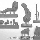 Сборная миниатюра из металла Капрал егерской команды Л.-Гв.Семеновского п-ка, Россия 1786-97, 54 мм, Chronos miniatures
