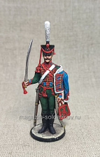 Миниатюра из олова Русский гусар Павлоградского полка, 54 мм, Студия Большой полк - фото