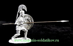 Миниатюра из металла Греческий гоплит, 54 мм, Магазин Солдатики