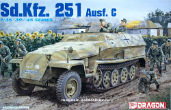 Сборная модель из пластика Д Sd.Kfz. 251 Ausf. C (1/35) Dragon (6187) (6187)