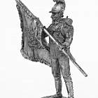 Миниатюра из олова 721 РТ Сержант знаменосец 1 пехотного полка Вюртемберга 1812 год, 54 мм, Ратник