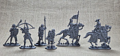 Солдатики из пластика Барон Нотвульд 54 мм (2+4 шт, серебро, пластик), Воины и битвы - фото