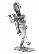 Миниатюра из олова 697 РТ Флейтист лейб гвардии 1802-1805 год, 54 мм, Ратник - фото