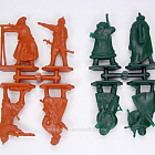 Солдатики из пластика Легенды сибири №1 (н 8 шт, цвет: терракотовый, зеленый), 52мм, Горыныч пласт