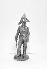 Миниатюра из олова Обер офицер Лейб- Гвардии Конного плк в вицмундире. Рос. Имп 1799 год, 54 мм, EK Castings - фото