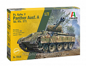 Сборная модель из пластика ИТ ТанкSd.Kfz. 171 Pz.Kpfw. V Panther Ausf. A (1/72) Italeri - фото