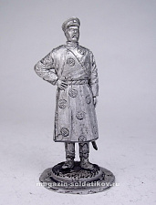 Миниатюра из олова 168 РТ Офицер штаба Азиатской конной дивизии, 54 мм, Ратник - фото
