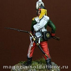 Сборная миниатюра из металла Русский гренадер 1787-96 гг. 54 мм, Chronos miniatures