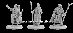 Сборная миниатюра из смолы Священники, 3 фигуры, 28 мм, V&V miniatures