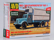 1326AVD Сборная модель МАЗ-200 Рефрижератор ЧАР-1 1:43, Start Scale Models 