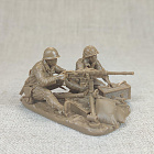 Солдатики из пластика Японский пулемет с расчетом 1:32 Plastic Platoon