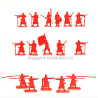 Солдатики из пластика Полк иноземного строя (16 шт., красный) 1:32, Уфимский солдатик (пл010-КР) (пл010-КР)