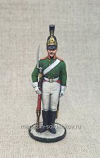 Миниатюра из олова Русский драгун Харьковского полка, 54 мм, Студия Большой полк - фото