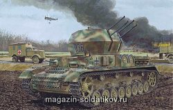 Сборная модель из пластика Д ЗСУ Flakpanzer IV Ausf G «Wirbelwind» (1/35) Dragon (6342) (6342)
