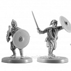 Сборная миниатюра из смолы Русь, набор №4, 4 фигуры, 28 мм, V&V miniatures
