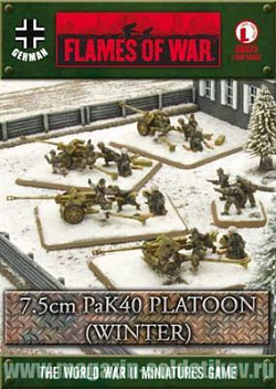 7.5cm PaK 40 Platoon (winter) (15мм) Flames of War