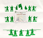 Солдатики из пластика Полк иноземного строя (16 шт., зеленый) 1:32, Уфимский солдатик - фото