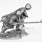 Миниатюра из олова 525 РТ Бегущие бойцы с ПТРД, 54 мм, Ратник