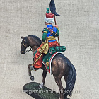 Миниатюра из олова Мамелюк императорской гвардии с бунчуком, 54 мм, Студия Большой полк (ИЛ2384.12.03.54) (ИЛ2384.12.03.54)