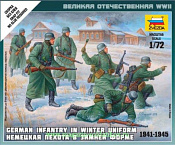 Сборная модель из пластика Немецкая пехота в зимней форме (1/72) Звезда - фото