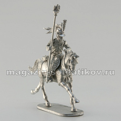 Сборная миниатюра из металла Орлоносец - драгун, 28 мм, Аванпост