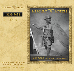 Сборная фигура из смолы Roman sea legionnaire, 54 mm. Mercury Models