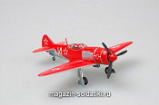 Масштабная модель в сборе и окраске Самолёт Ла-7 красный №14 1:72 Easy Model - фото