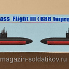 RN28007 USS Los Angeles Class Flight III 1/350 Riich Model (Q537-029) (Q537-029)