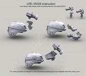LRE35026 Монокуляр ночного видения NVG PVS 14 с кронштейном, 1:35, Live Resin