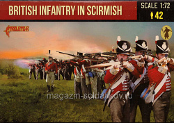 British Infantry in Skirmish (1/72) Strelets (285) (285)