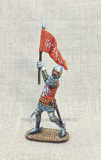 Миниатюра из олова Немецкий рыцарь, 1410 г., 54 мм, Большой полк - фото