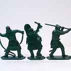 Солдатики из пластика Легенды сибири №2 (н 10 шт, цвет: терракотовый, зеленый), 52мм, Горыныч пласт