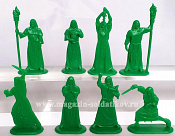 Солдатики из пластика Тайный Орден Мертвого Пламени (8 шт, зеленый цвет), Воины и битвы - фото