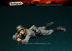 Сборная фигура из смолы Немецкий пехотинец,1/35, Stalingrad (3067) (3067)