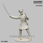 Русский обер-офицер, 1855, 54 мм, Аванпост - фото