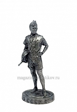 Миниатюра из металла Пионер - барабанщик 54 мм, EK Castings (USSR-04) (USSR-04)
