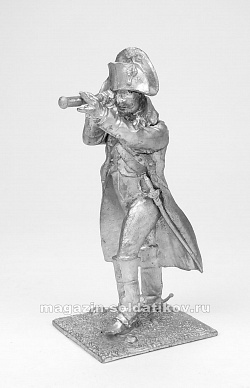 Миниатюра из олова Наполеон с трубой, 54 мм, Магазин Солдатики