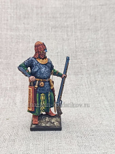 Миниатюра из олова Русский поместный воин 1612 г, 54 мм, Студия Большой полк - фото