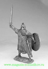 Миниатюра из металла Ярл викингов, 9-10 вв. 54 мм, Солдатики Публия - фото