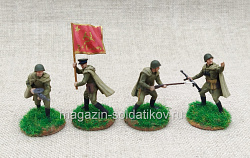 Советская пехота 1/72 - набор 4 шт. (530-127) (530-127)