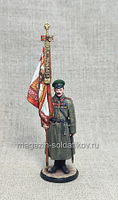 Миниатюра из олова Подпрапорщик пехотного полка 1914-17 гг., 54 мм, Студия Большой полк - фото