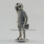 Сборная миниатюра из смолы Матрос-артиллерист утирающий пот, 28 мм, Аванпост - фото