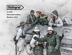 Сборная фигура из смолы Panzergrenadiere, Kharkov 1943, 1/35, Stalingrad