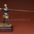 Сборная фигура из смолы SM 75-004 Пикинёр шведской пехоты. Северная Война 1700-1721, 75 мм, SOGA miniatures