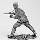 Миниатюра из олова 287 РТ Автоматчик РККА. Атака, (№5) 54 мм, Ратник (287-РТ) (287-РТ)